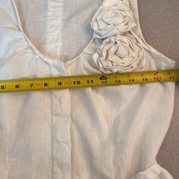 GRACE ELEMENTS - 100% Linen sleeveless top. Size 8 - Picture 6 of 9